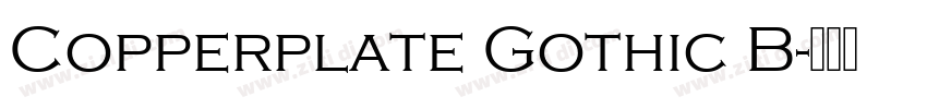 Copperplate Gothic B字体转换